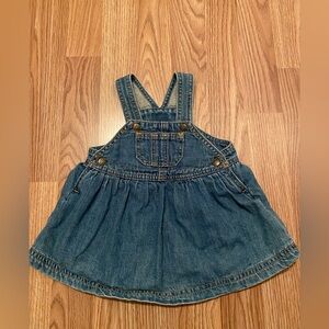 The childrens place Denim overall dress 6-9months